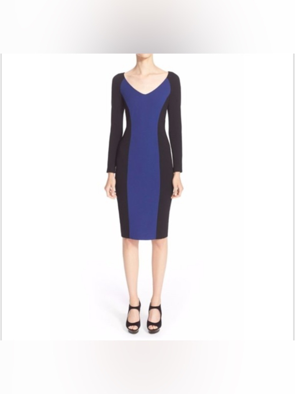 Armani Collezioni Color Block Sheath Dress | Size 6 | Made in Italy